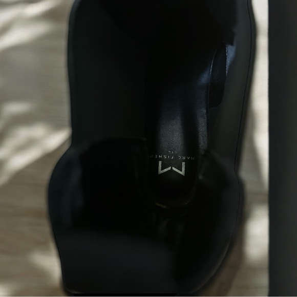 Marc Fisher LTD Morgan Chelsea Boots Chunky Lug Sole Black Size 8 - Picture 7 of 8